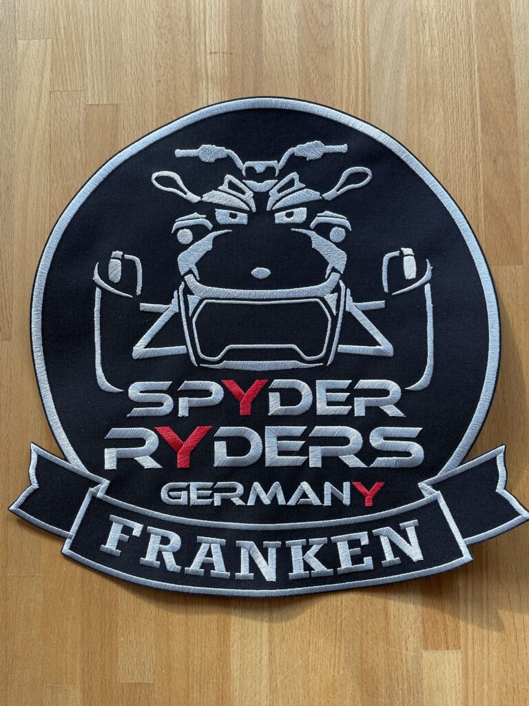 Der offizielle  Spyder Ryders Germany Members-Patch: Gross (30 cm)