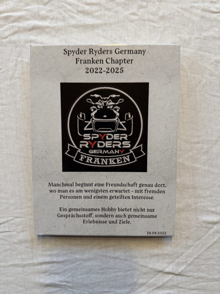 Das "Spyder Ryders Germany" - Fotobuch vom Franken Chapter (2022-2025)